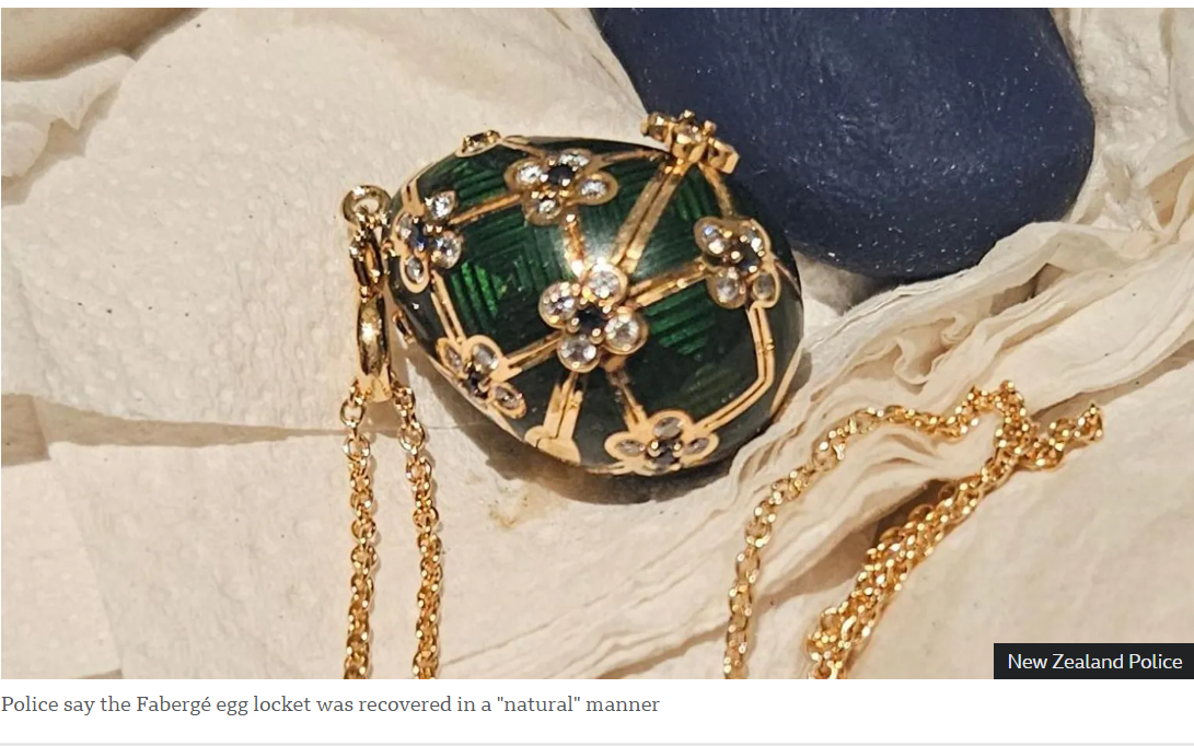 Police recover $19k Fabergé egg swallowed by NZ man
