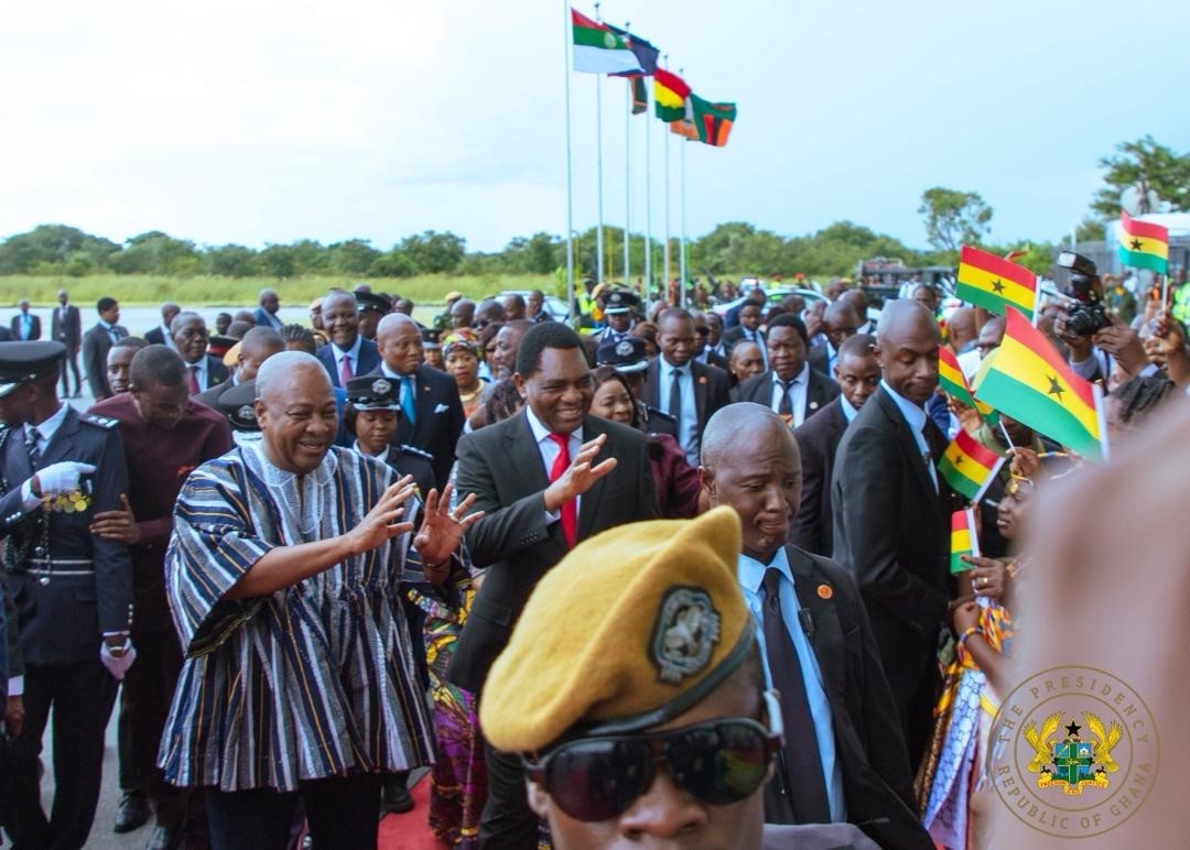 Ghanaian community in Zambia hails Mahama as ‘beacon of hope’ during state visit